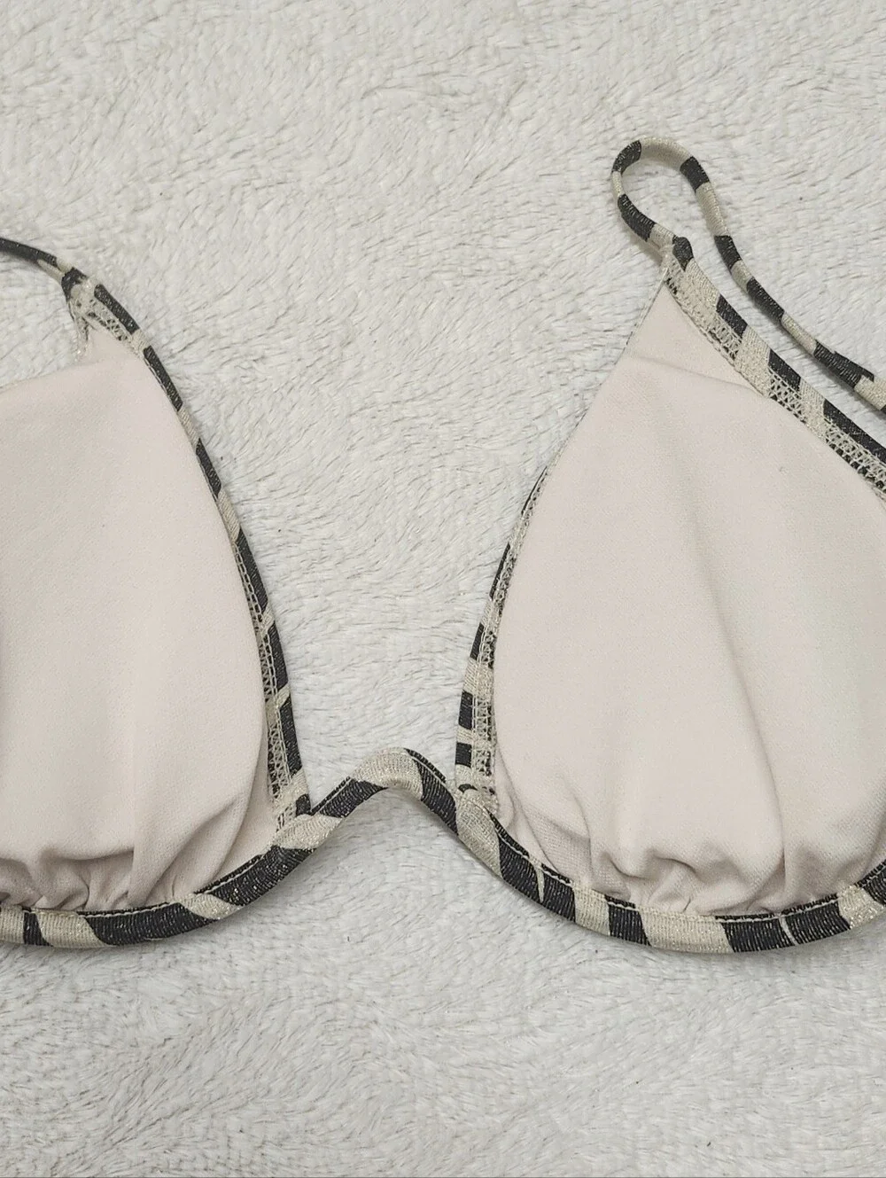 • NWT No Boundaries Junior’s Zebra Print Underwire Bikini Top Size Medium Brown